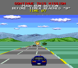 Chase H.Q. (TurboGrafx-16) screenshot: Ran out of time