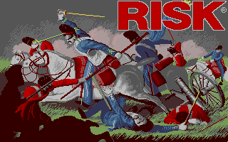 The Computer Edition of Risk: The World Conquest Game (Amiga) screenshot: Title screen