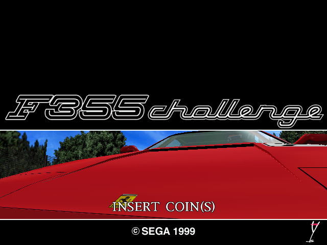 F355 Challenge: Passione Rossa (Arcade) screenshot: Arcade title screen
