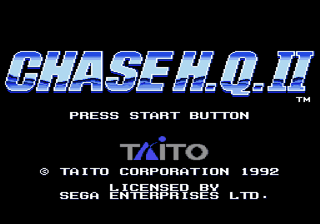 Chase H.Q. II (Genesis) screenshot: Title