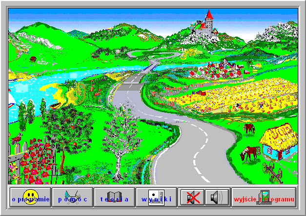 OrtoGra / Belfer (Windows 3.x) screenshot: Countryside