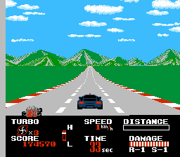 Chase H.Q. (NES) screenshot: Brought him down