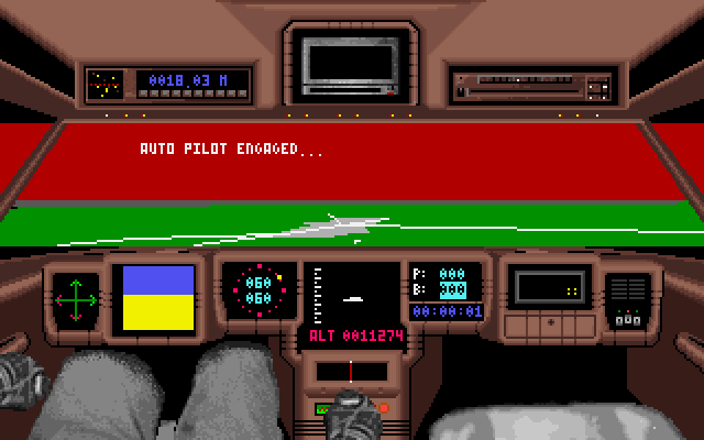 Mean Streets (DOS) screenshot: Flying