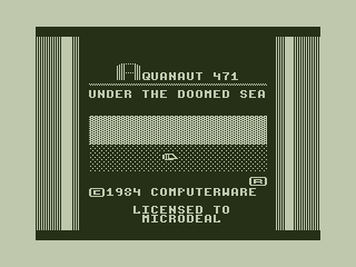 Major Istar: Under the Doomed Sea (Dragon 32/64) screenshot: Title Screen
