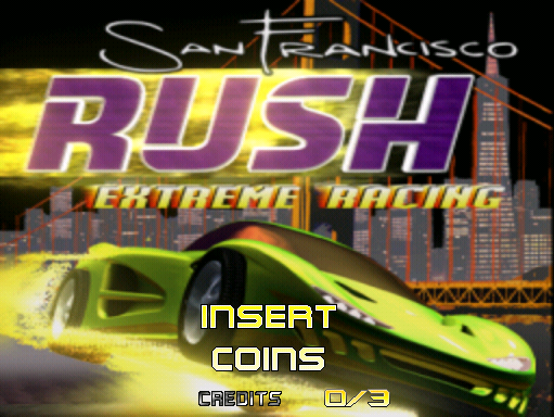 San Francisco Rush: Extreme Racing (Arcade) screenshot: Title screen