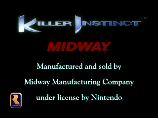 Killer Instinct (Arcade) screenshot: Title screen
