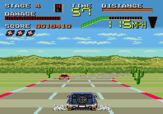 Chase H.Q. II (Genesis) screenshot: Desert Area