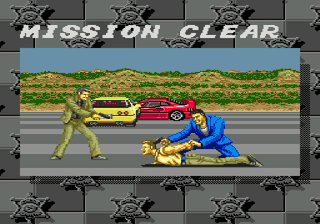 Chase H.Q. II (Genesis) screenshot: Mission clear