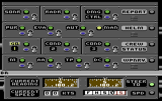 Destroyer (Commodore 64) screenshot: The bridge