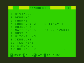 Champions! (Dragon 32/64) screenshot: My Roster