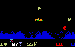 Masters of the Universe: The Power of He-Man (Intellivision) screenshot: Flying the Wind Raider
