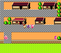 Destiny of an Emperor (NES) screenshot: Nice Chinese buildings there