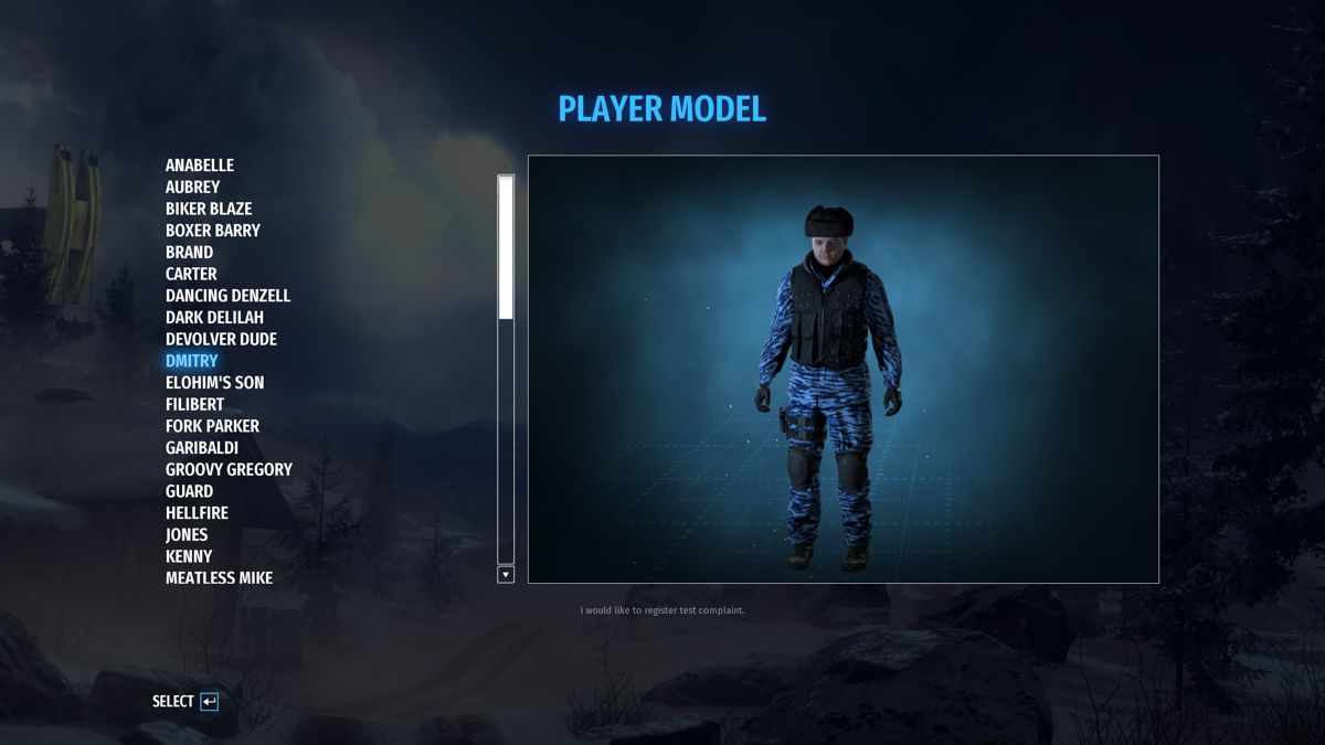 Serious Sam: Siberian Mayhem (Windows) screenshot: Different player models are unlocked gradually.
