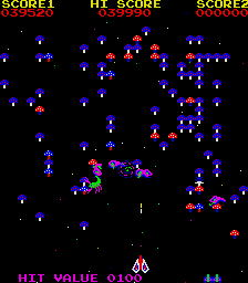 Screenshot of War of the Bugs (Arcade, 1981) - MobyGames