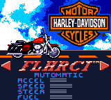 Harley-Davidson: Race Across America (Game Boy Color) screenshot: Select bike