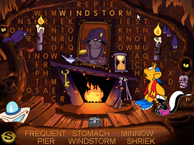 The Great Word Adventure 1 (Windows 16-bit) screenshot: Word Search