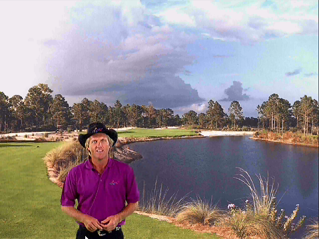 Greg Norman Ultimate Challenge Golf (Windows 3.x) screenshot: A greeting from Greg Norman