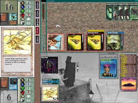 Magic: The Gathering (Windows) screenshot: Dueling an Opponent