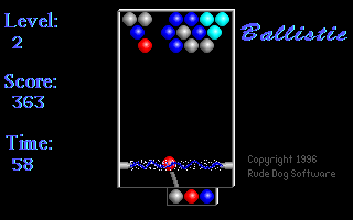 Ballistic (DOS) screenshot: Level 2