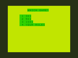Dragon Darts (Dragon 32/64) screenshot: Goal Score