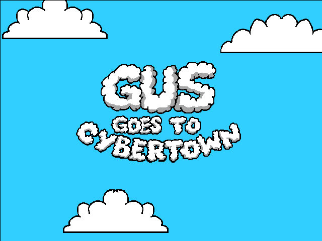 Gus Goes to Cybertown (Windows 3.x) screenshot: Title screen