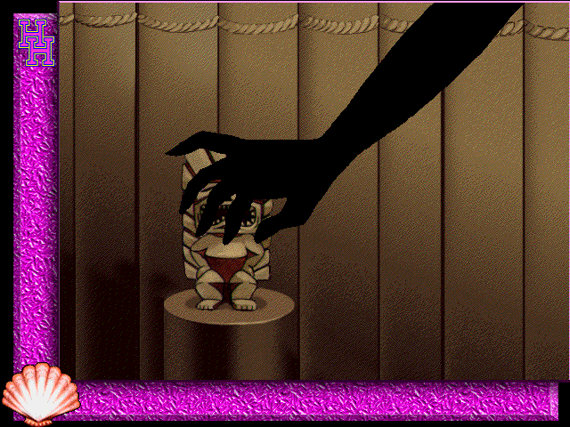 Hawaii High: Mystery of the Tiki (Windows 3.x) screenshot: The intro begins with a robbery