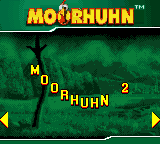 Moorhuhn 2: Die Jagd geht weiter (Game Boy Color) screenshot: Main menu: select game