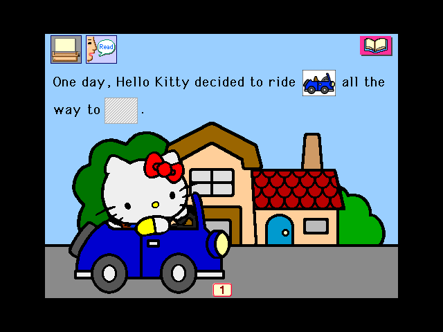 Hello Kitty: Big Fun Deluxe (Windows 3.x) screenshot: The second story works identical to the first