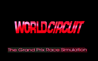World Circuit (DOS) screenshot: Title
