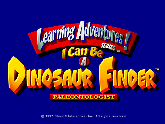 I Can Be a Dinosaur Finder (Windows 16-bit) screenshot: Title screen
