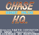 Chase H.Q.: Secret Police (Game Boy Color) screenshot: Title Screen