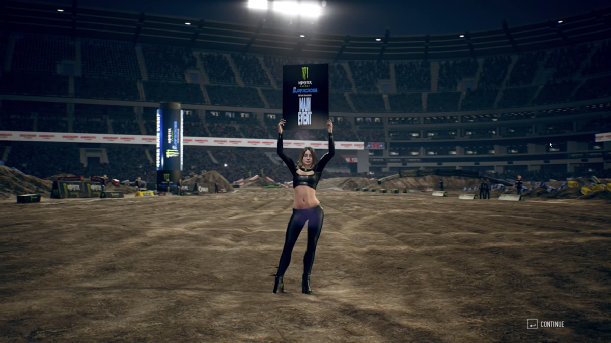 Monster Energy Supercross 3: The Official Videogame (Stadia) screenshot: The countdown begins.