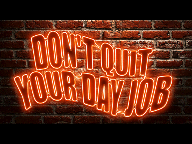The Improv Presents: Don't Quit Your Day Job (Windows 3.x) screenshot: Title screen