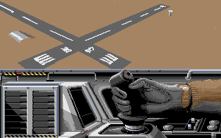 Falcon (Amiga) screenshot: Right-hand cockpit view