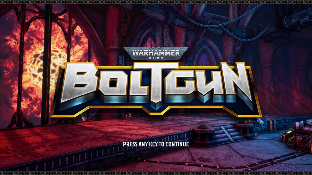 Warhammer 40,000: Boltgun (Windows) screenshot: Title screen