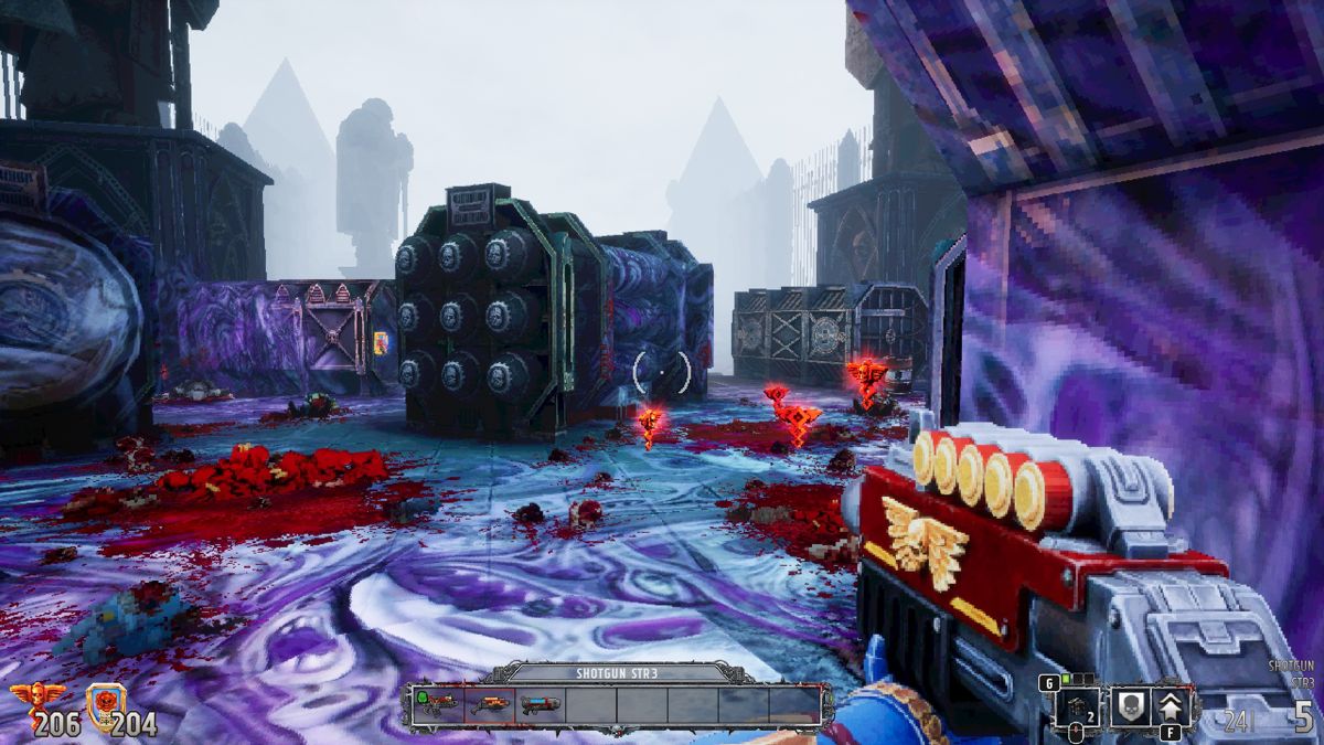 Warhammer 40,000: Boltgun (Windows) screenshot: Small health pick-ups