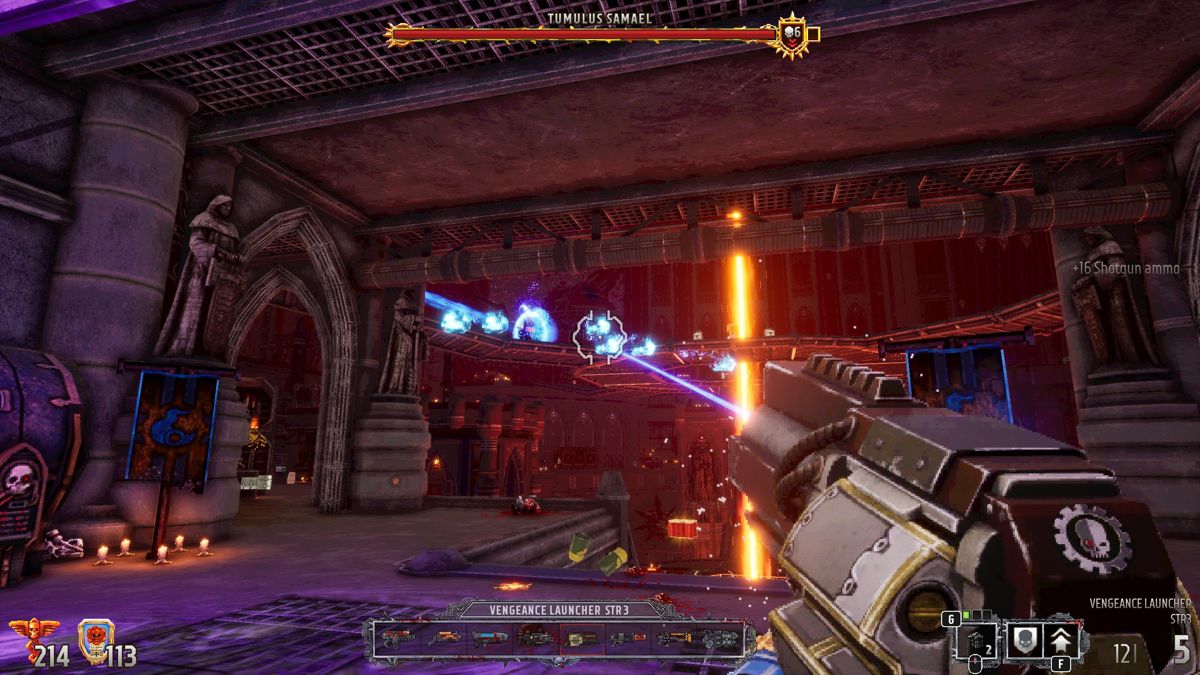 Warhammer 40,000: Boltgun (Windows) screenshot: Boss fight