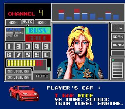 S.C.I.: Special Criminal Investigation (TurboGrafx-16) screenshot: Taito Monitoring System