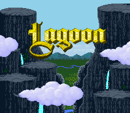 Lagoon (SNES) screenshot: Title screen