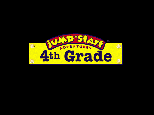 JumpStart Adventures: 4th Grade - Haunted Island (Windows 16-bit) screenshot: Title screen