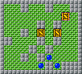 Gobs of Games (Game Boy Color) screenshot: Move It! is a variant of sokoban, except rather than pushing, you control the boxes themselves.