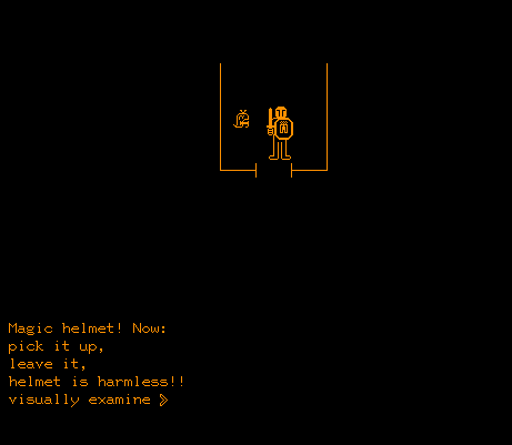dnd (Terminal) screenshot: Clerically examining a magic item and finding it "harmless" is one of the best things that can happen in this game.