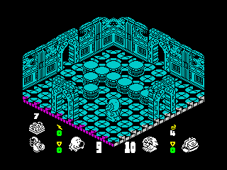 Head Over Heels (ZX Spectrum) screenshot: The direction is pretty clear