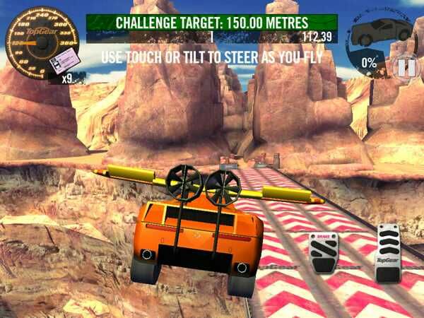 Top Gear: Stunt School Revolution (iPhone) screenshot: