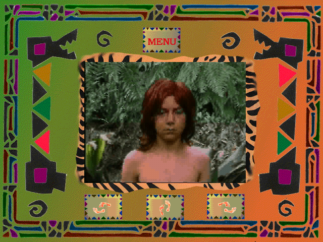 The Jungle Book: The Legend of Mowgli (Windows 3.x) screenshot: The game starts and we have three choices