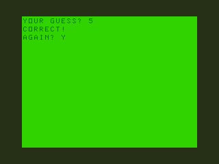 Simon (Dragon 32/64) screenshot: Sequence Correct