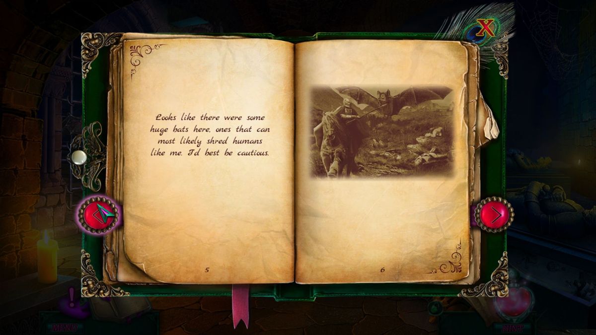 Pride and Prejudice: Blood Ties (Windows) screenshot: The game has a journal that keeps track of the story so far