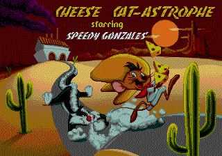 Cheese Cat-Astrophe starring Speedy Gonzales (Genesis) screenshot: Title screen