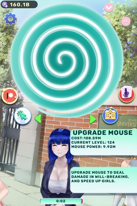 Screenshot of Spiral Clicker (Windows, 2018) - MobyGames