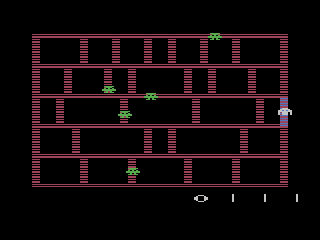 Amidar (Atari 2600) screenshot: The beginning